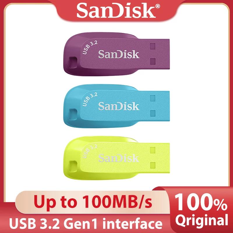 SanDisk CZ410 USB 3.2 1  USB ÷ ̺, ̺ ޸ ƽ, PC U ũ  ̺, 32GB, 64GB, 128GB, ִ 100 MB/s